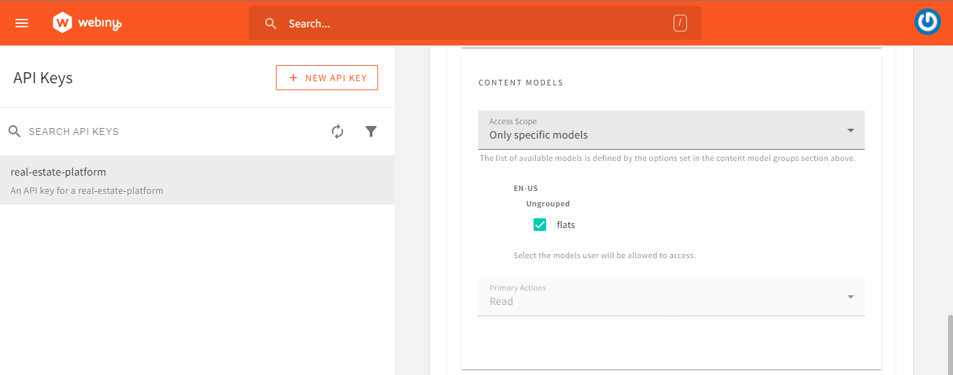 API Key Model