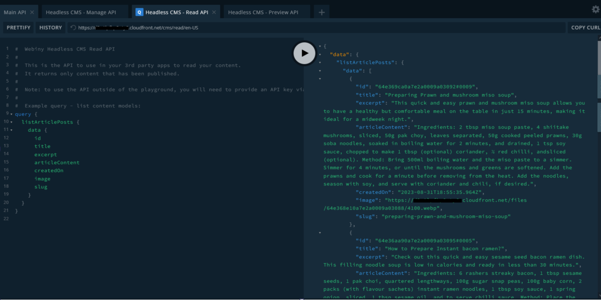 API Playground