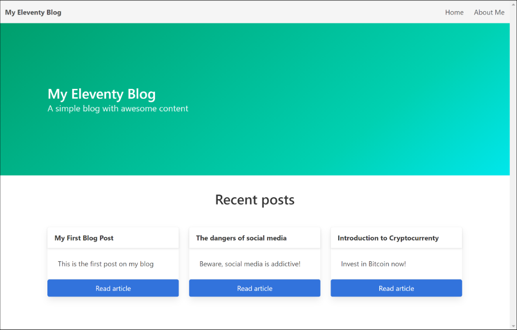 Eleventy Blog