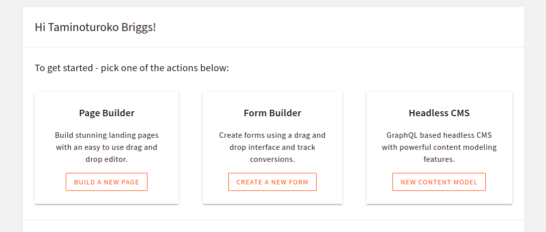 Webiny home page