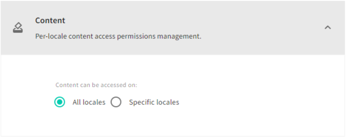 Locales selector