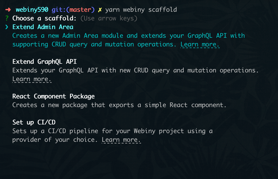 Visually Improved Scaffolds List