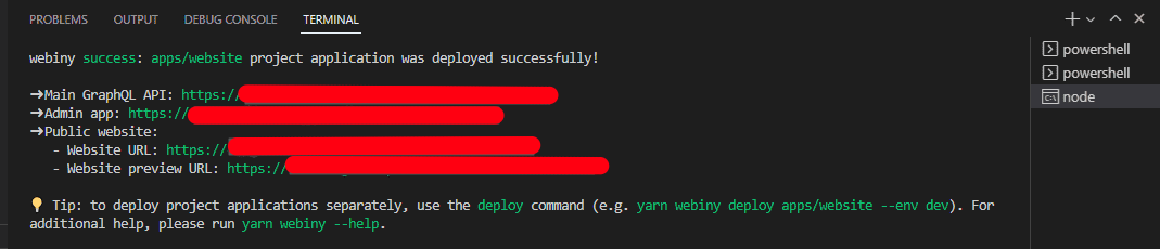 Webiny URLs